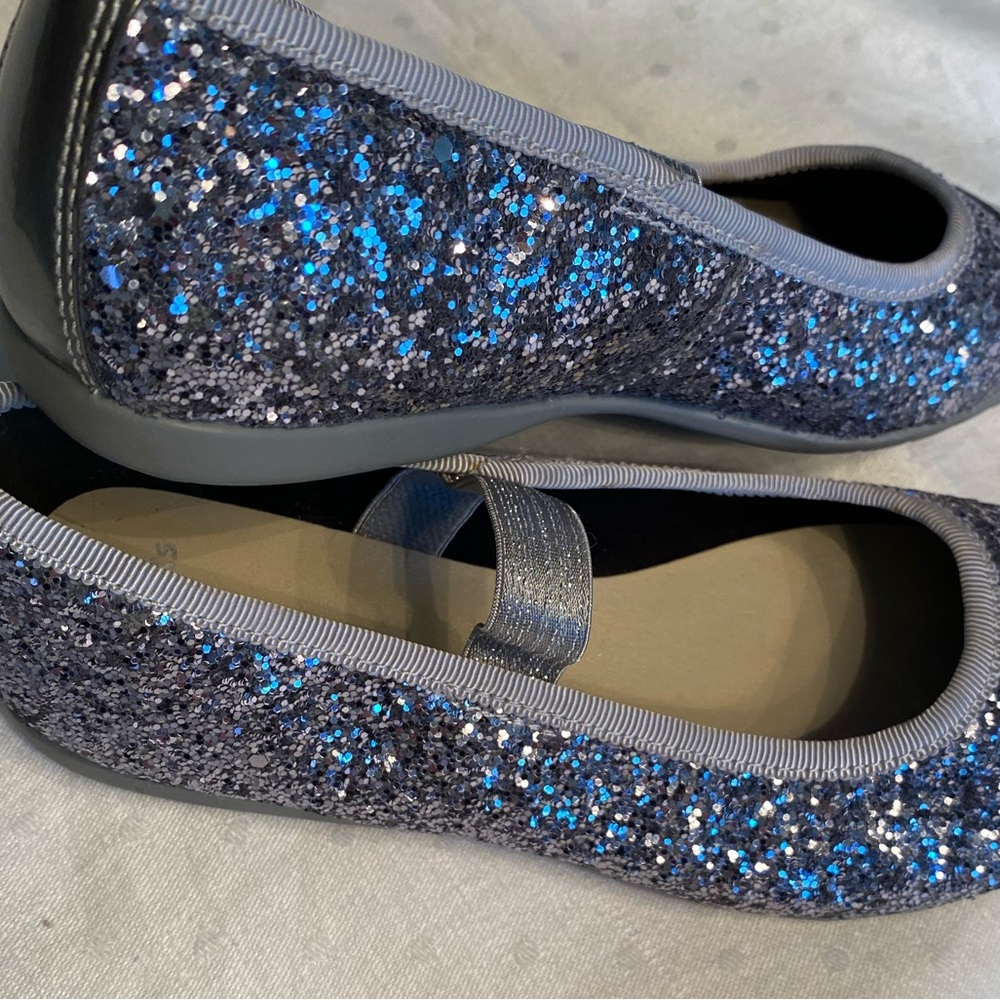 Clarks Silver Sparkle Dress Shoes